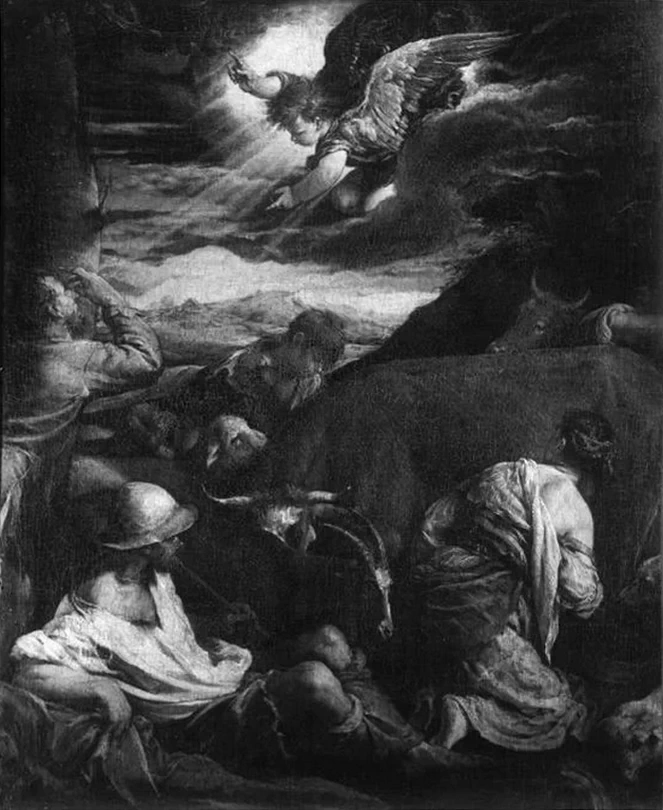 Francesco Bassano-158-Annuncio ai pastori - Roma, Accademia Nazionale di San Luca
